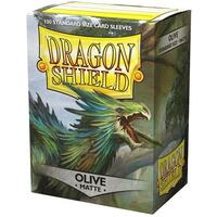 Olive Dragon Shield Sleeves Standard Size