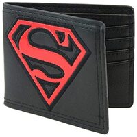 Superman Red Patent Shield Bi-fold Wallet